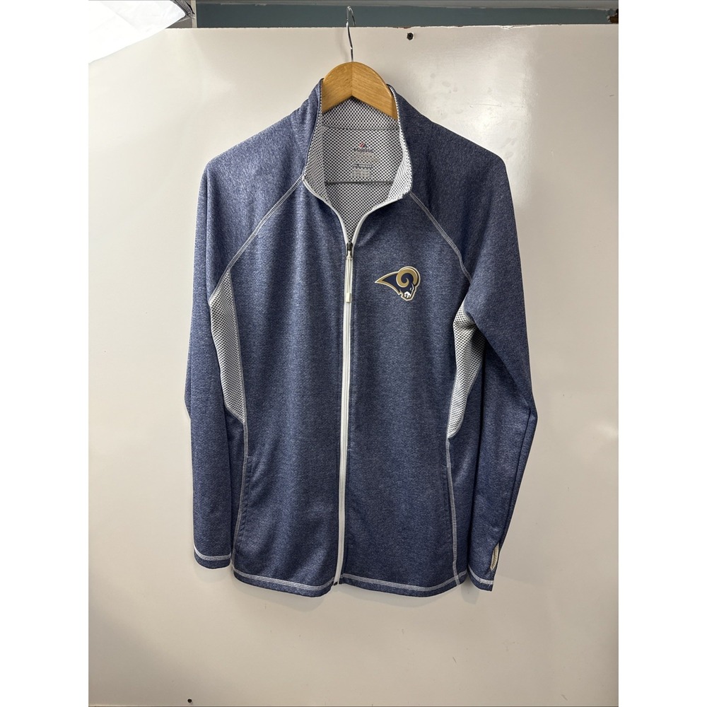 NFL Los Angeles Rams Majestic Fan Fashion Thermabase Full Zip Jacket Womens XXL